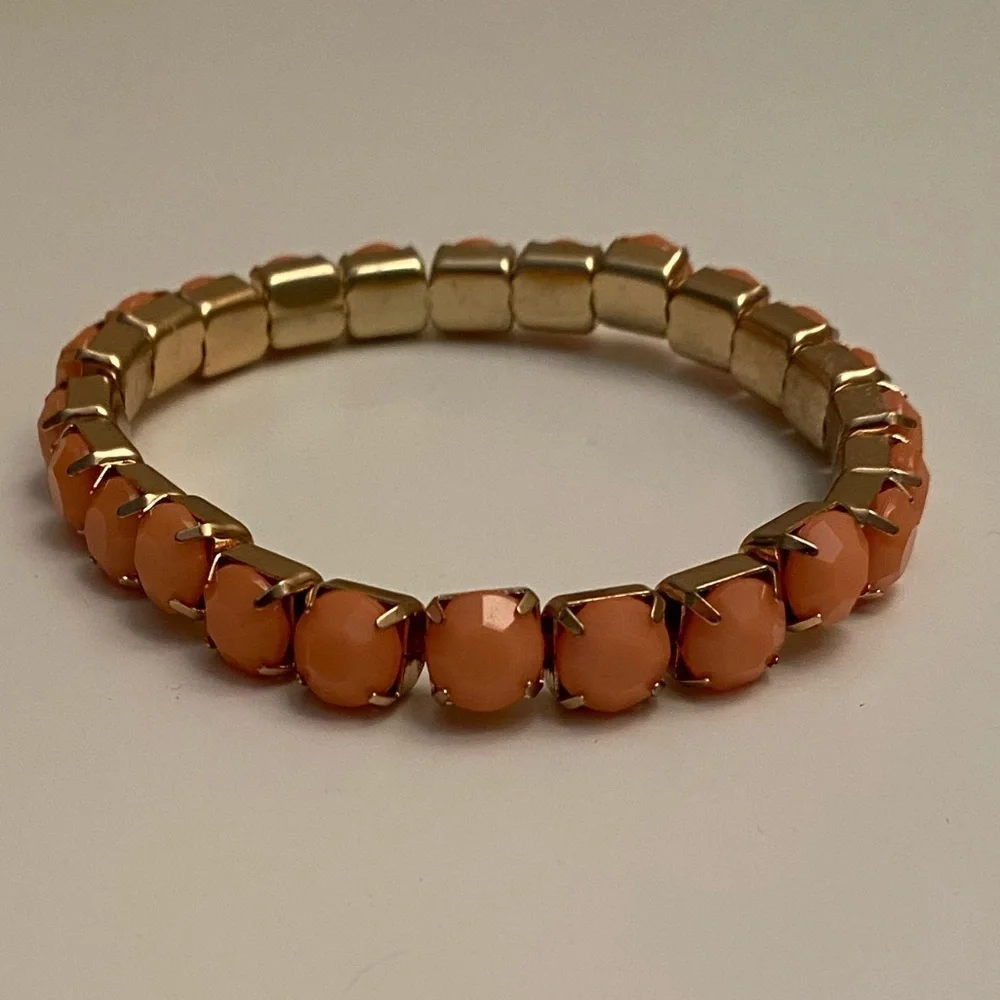 Set of two coral bracelets.